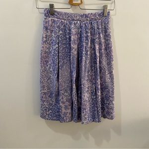 LULAROE Purple Floral Skirt XS